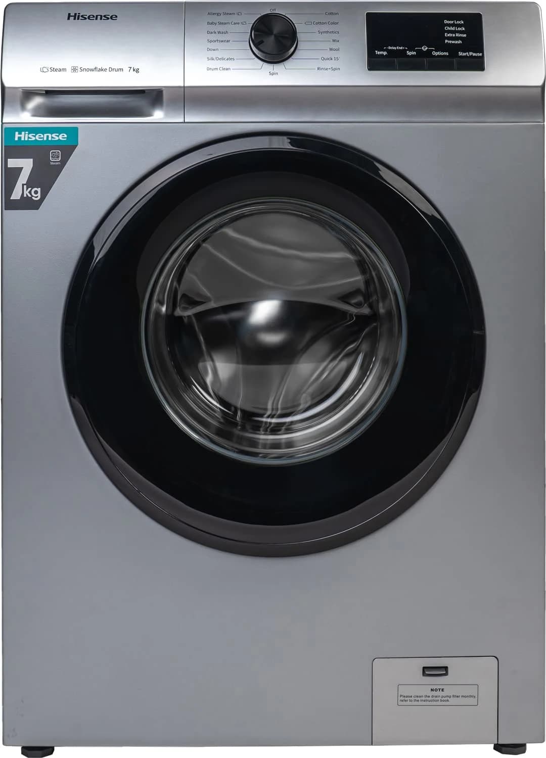 Hisense 7kg Front Load Fully Automatic Washing Machine — 1