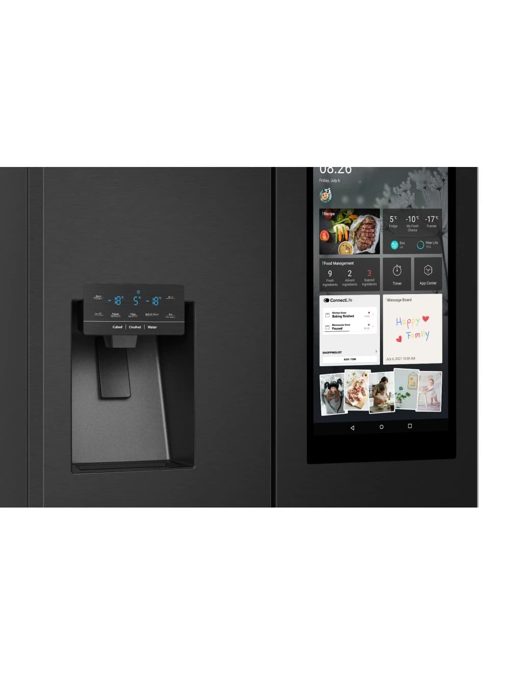 Hisense H750FSB-IDLS Side-by-Side Smart Refrigerator 541L